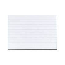 Herlitz - Karteikarte - A5 (148 x 210 mm) - Querformat - Weiß - Liniert (Packung mit 100)