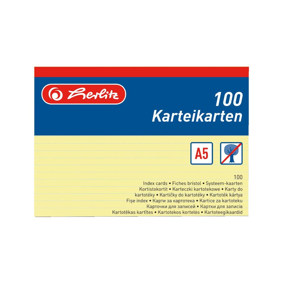 Herlitz 1150515, Gelb, 100 Blätter, 1 Stück(e)