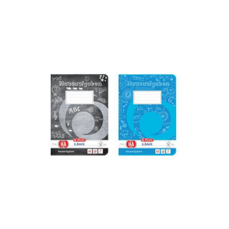 herlitz Hausaufgabenheft x.book, DIN A5, 80 g/qm, 48 Blatt