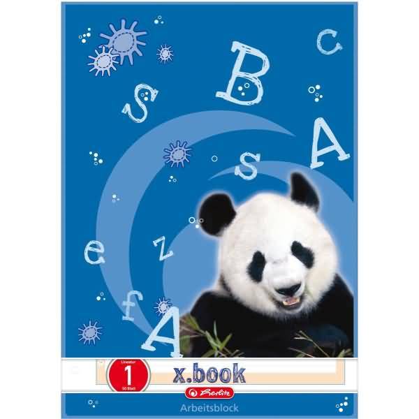 Arbeitsblätterblock A4 50 Blatt Lineatur 1 FSC Mix