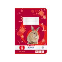 Herlitz Schulheft A5 16 Blatt Lineatur 05 FSC Mix kariert - A5 - A5 - 16 Blatt -