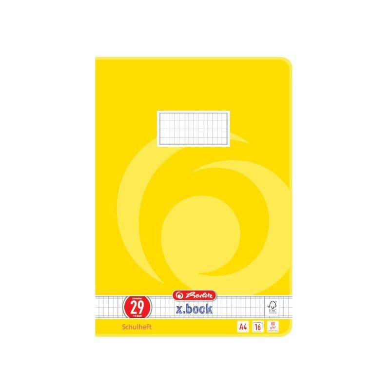 herlitz Schulheft x.book, DIN A4, Lineatur 29 / rautiert
