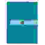 Herlitz 50015900, Konventioneller Dateiordner, A4, Polypropylen (PP), Türkis, 80 g/m², Papier
