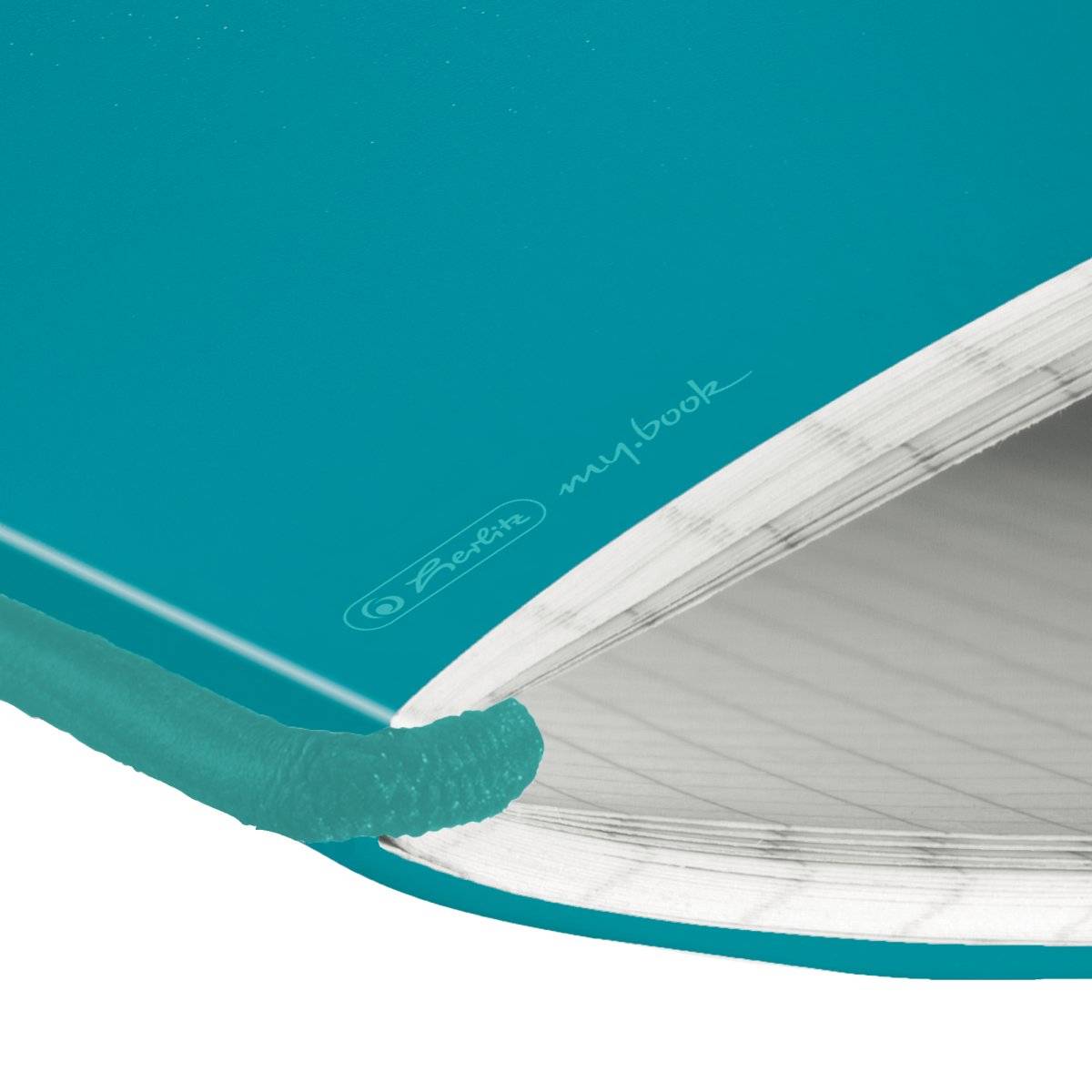 Herlitz 50015993, Einfarbig, Türkis, A5, 40 Blätter, 80 g/m², Kariertes Papier