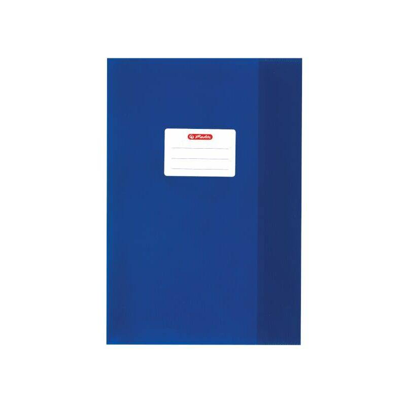 herlitz Heftschoner DIN A4, geprägt (Bast), PP, dunkelblau