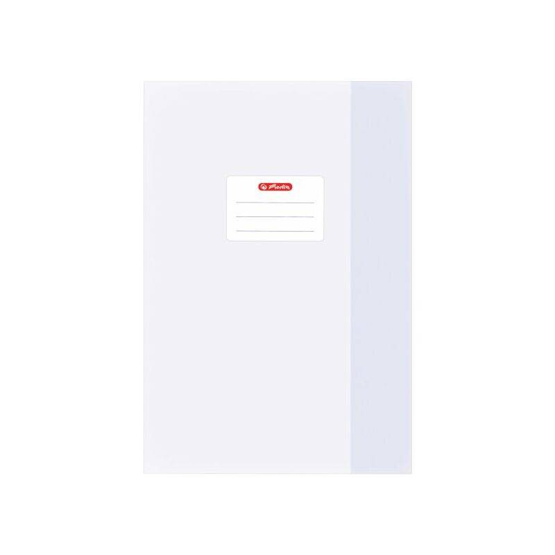 herlitz Heftschoner DIN A4, geprägt (Bast), PP, weiß