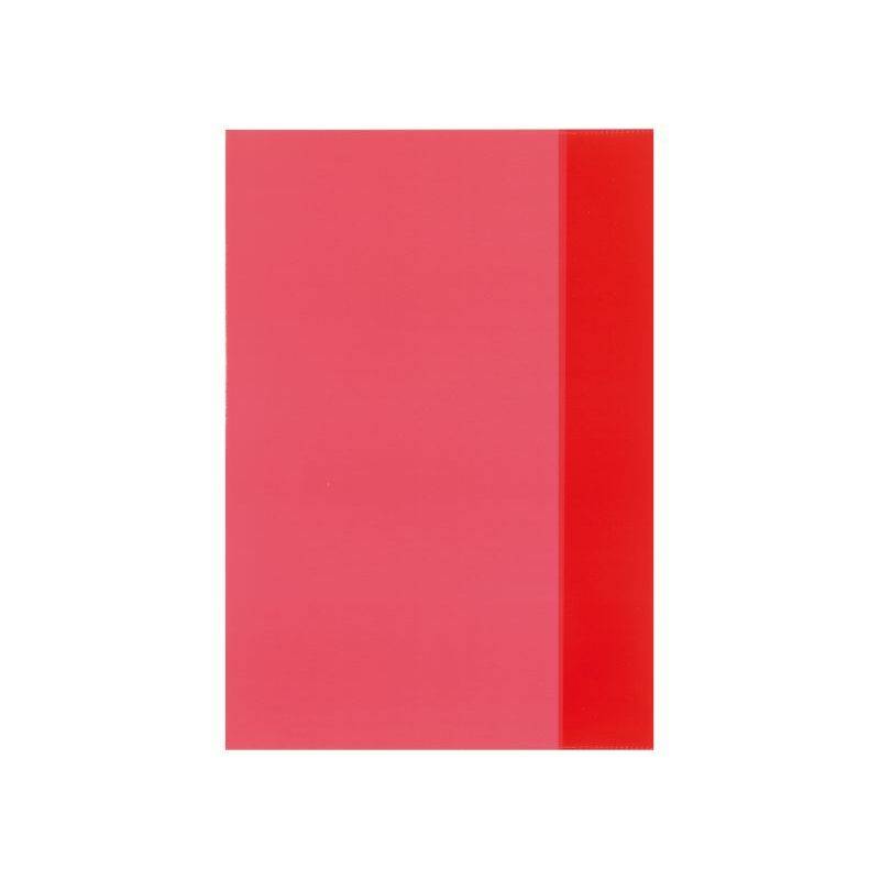 herlitz Heftschoner DIN A4, PP, transparent-rot