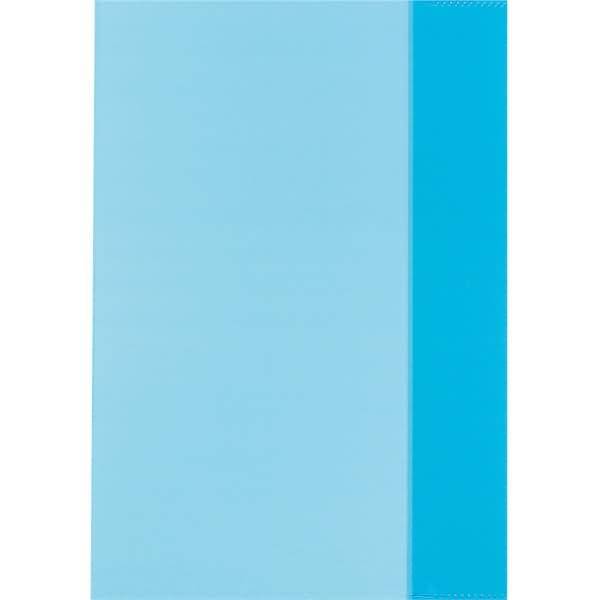 Heftumschlag A5 PP transparent blau
