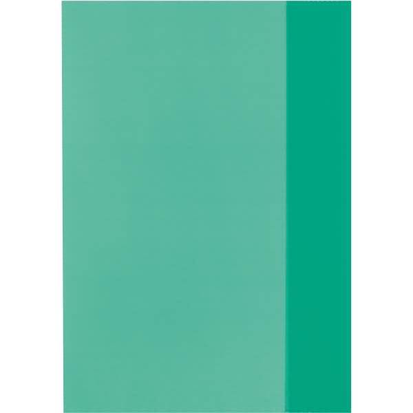 Heftumschlag A5 PP transparent grün