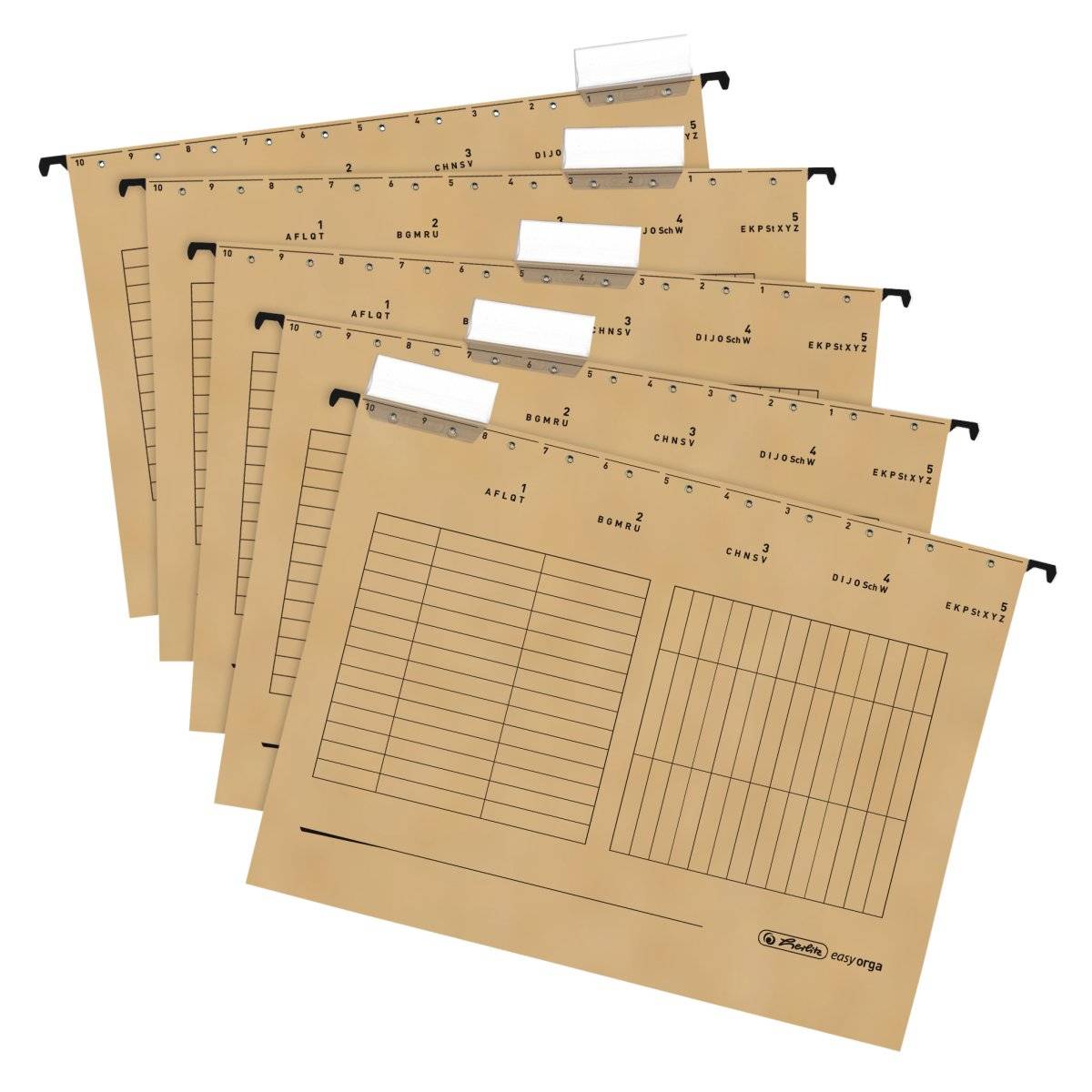 Herlitz 5874458, A4, Karton, Braun, Deutschland, 5 Stück(e)