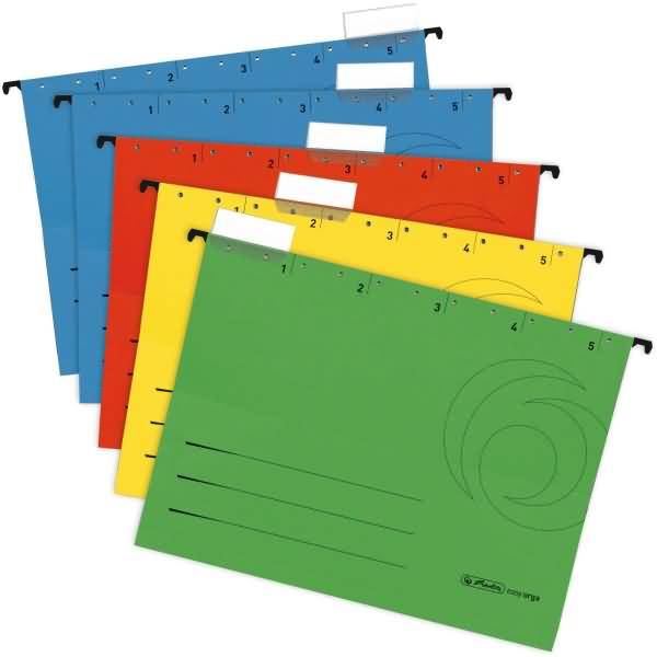 Hängemappe 230g/qm farbig sortiert VE=5 Stück