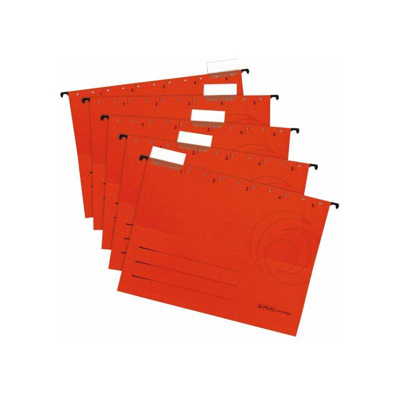 herlitz Hängemappe UniReg easyorga, A4, seitlich offen, rot