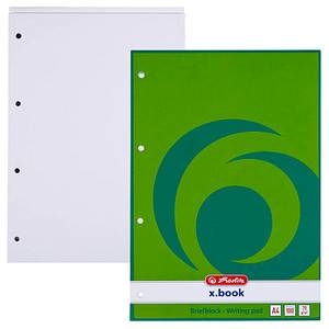 Herlitz Briefblock x.book DIN A4 blanko