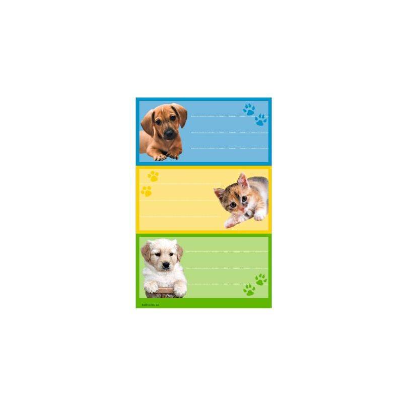 herlitz Buchetiketten Tiere, 78 x 42 mm