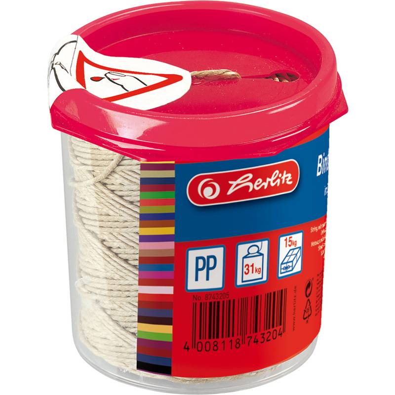 herlitz Verpackungs-Kordel-Spender, Länge: 120 m