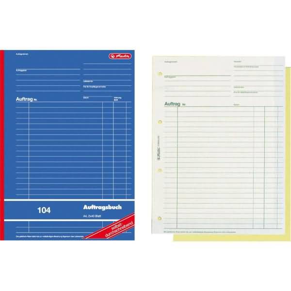Formularbuch Auftrag A4 104 2x40 Blatt selbstdurchschreibend