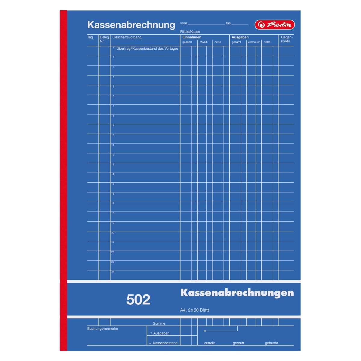 Herlitz 882415, A4, 100 Seiten, Deutschland