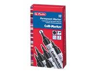 Herlitz Colli - Marker - permanent - Schwarz - 1-4 mm (Packung mit 10)