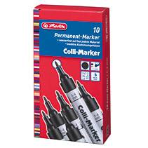 Herlitz Colli - Marker - permanent - Schwarz - 1-4 mm (Packung mit 10)