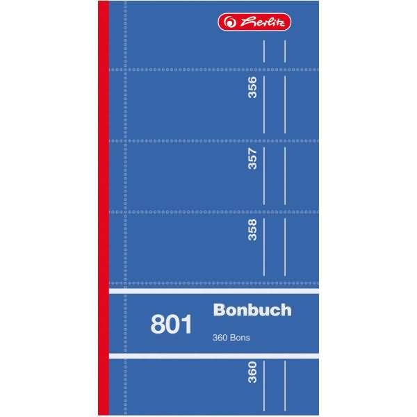Bonbuch 801 360 Abrisse farbig sortiert