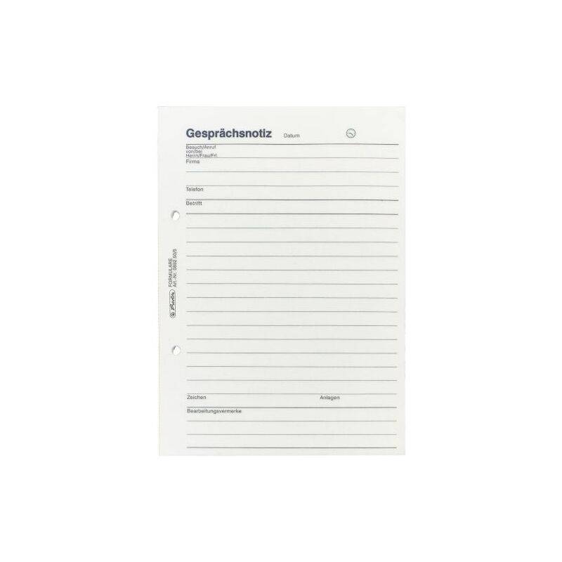 herlitz Gesprächsnotizblock DIN A5, 50 Blatt