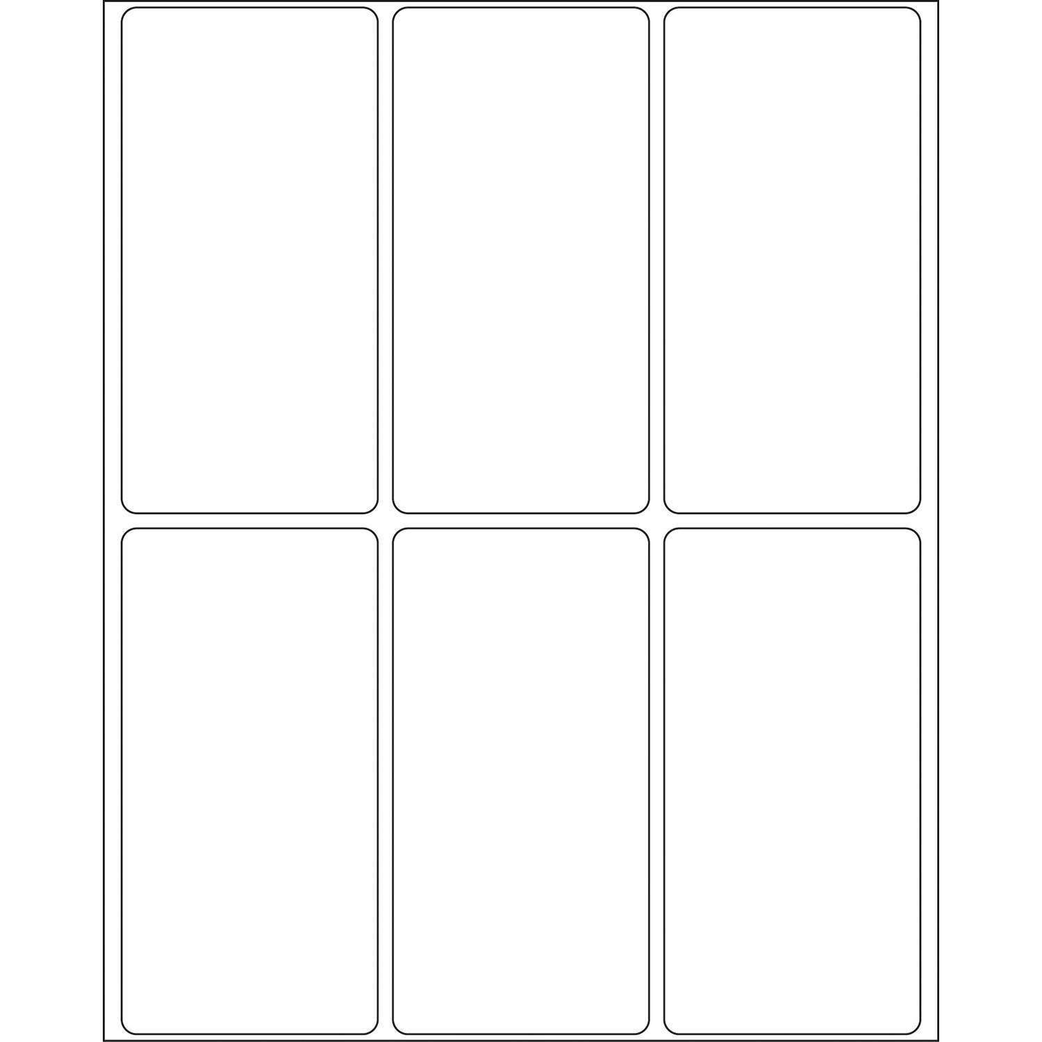 HERMA Movables - Selbstklebend - weiß - 34 x 67 mm 192 Stck. (32 Bogen x 6)