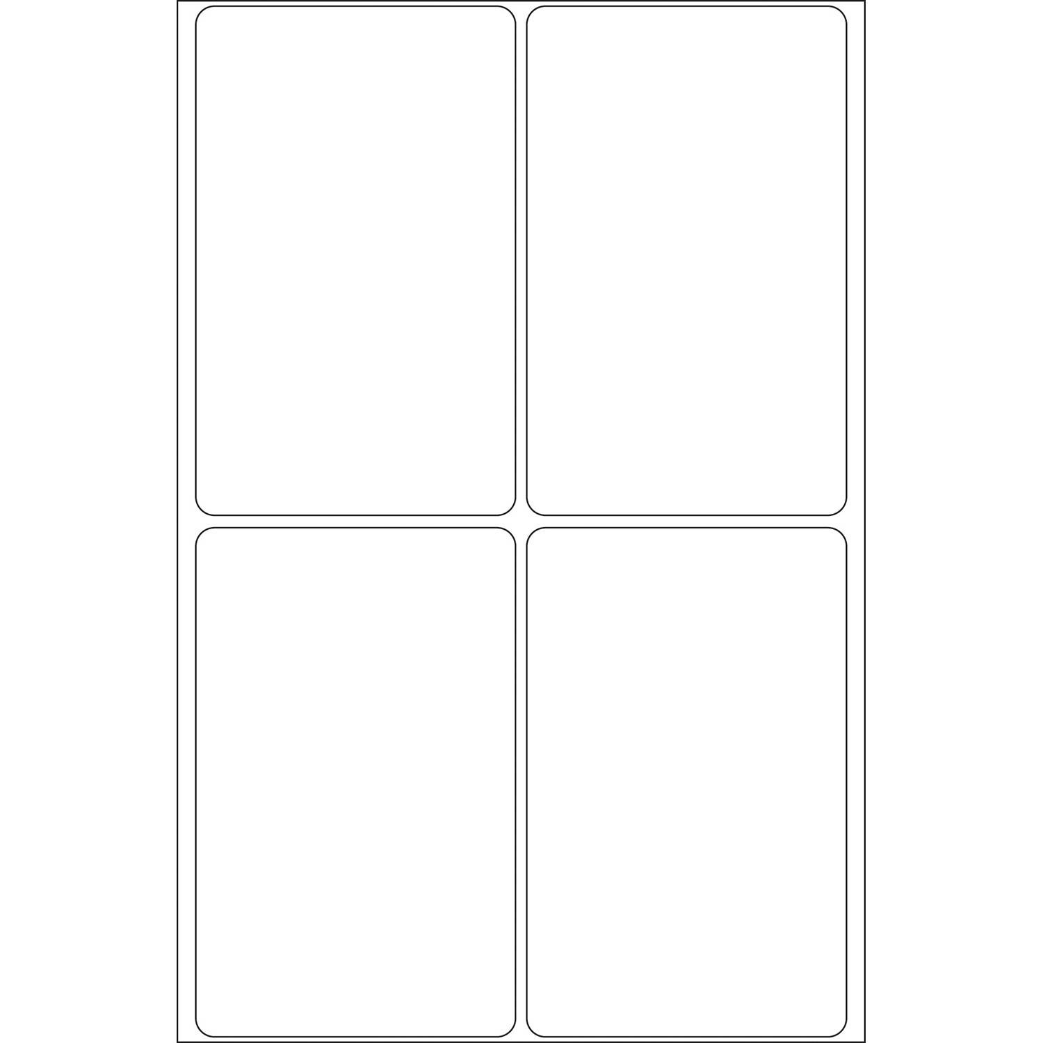 HERMA Movables - Matt - selbstklebend, entfernbarer Klebstoff - weiß - 52 x 82 mm 128 Rolle(n) (32 Bogen x 4)