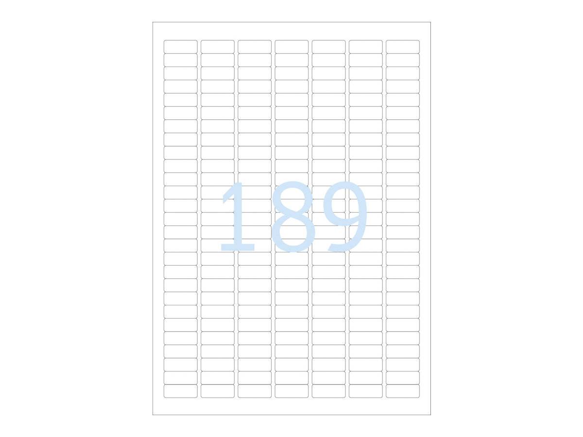 HERMA - Papier - matt - selbstklebend - weiß - 25.4 x 10 mm 4725 Etikett(en) (25 Bogen x 189)