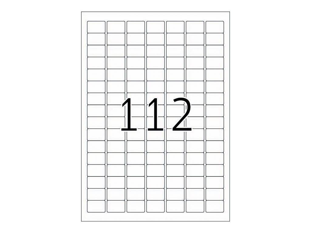 HERMA Special - Papier - matt - extra stark selbstklebend - weiß - 25.4 x 16.9 mm 2800 Etikett(en) (25 Bogen x 112)