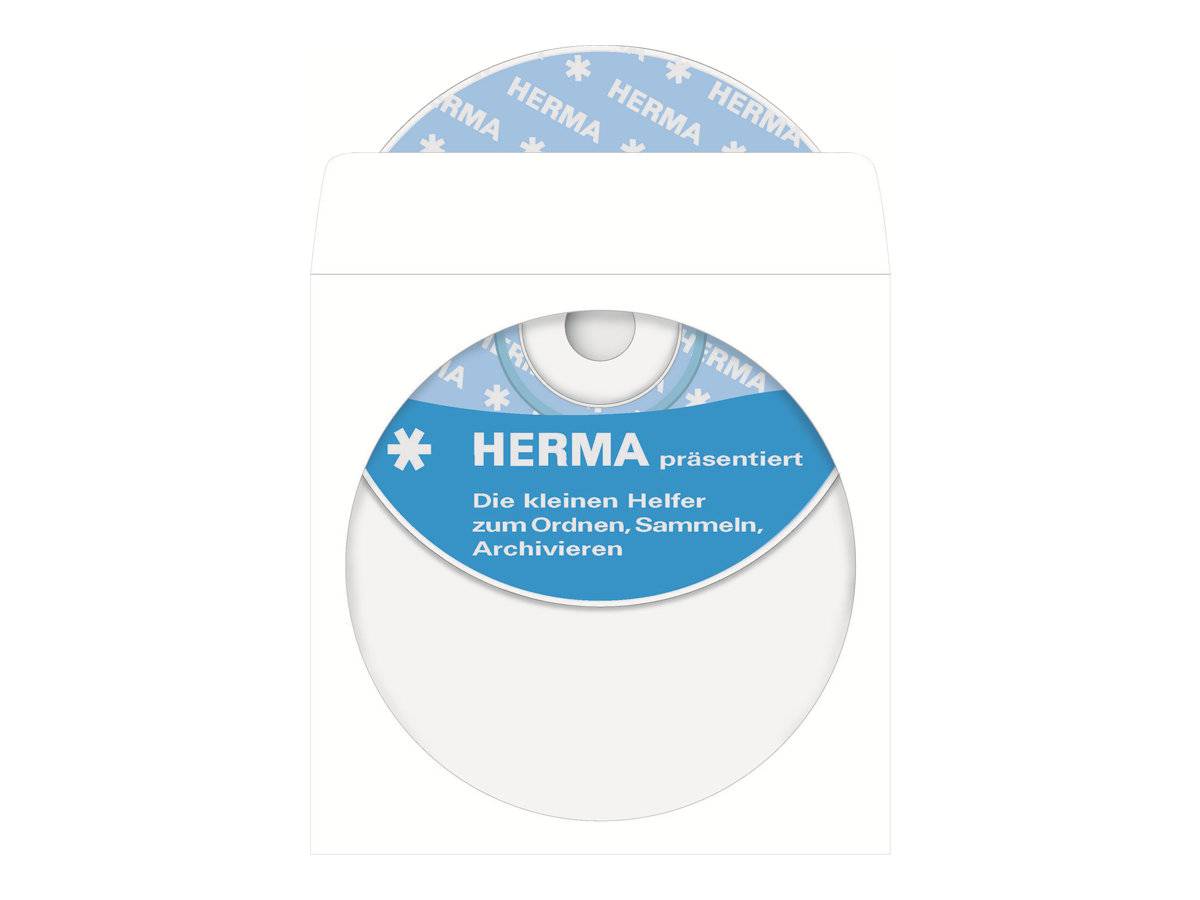 HERMA - CD-Hülle - Kapazität: 1 CD - weiß (Packung mit 1000)