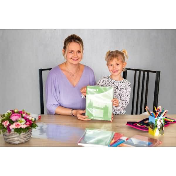 Buchschoner PP mit Lasche transparent 265 x 540mm