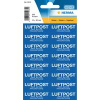 HERMA Textetiketten "Mit Luftpost" 12.5 x 40 mm 320 Stück, Blau, Weiß, Deutschland, 12,5 mm, 40 mm, 320 Stück(e)