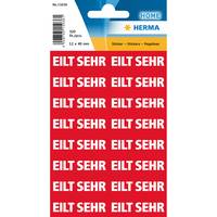 HERMA Textetiketten "Eilt sehr" 12.5 x 40 mm 320 Stück, Rot, Weiß, Papier, Deutschland, 12,5 mm, 40 mm, 320 Stück(e)
