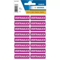 HERMA Textetiketten ""Vertraulich"" 12.5 x 40 mm 320 Stück, Papier, Deutschland, 12,5 mm, 40 mm, 320 Stück(e), 20 Blätter