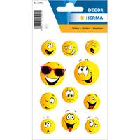 Schmucketikett Decor Happy Face 3 Blatt