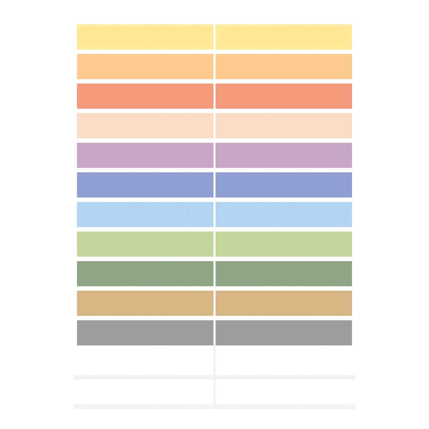 HERMA 15238, Mehrfarbig, Rechteck, Dauerhaft, Papier, 46 mm, 10 mm