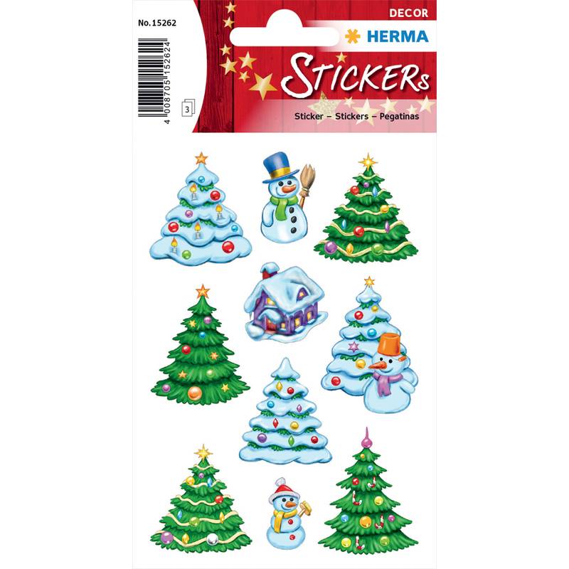 HERMA Weihnachts-Sticker DECOR "Weihnachts-Winterwald"