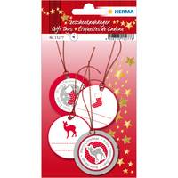 HERMA Weihnachten 3D, Rot, Silber, Papier, 4 Stück(e), 50 mm