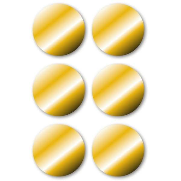 Schmucketikett 32 mm gold 3 Blatt