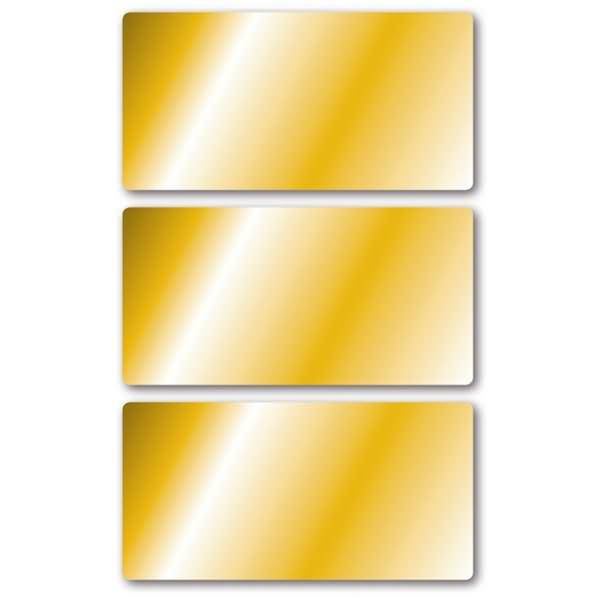 Schmucketikett 34x67 mm gold 3 Blatt