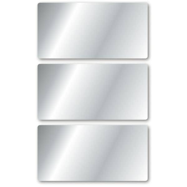 Schmucketikett 34x67 mm silber 3 Blatt