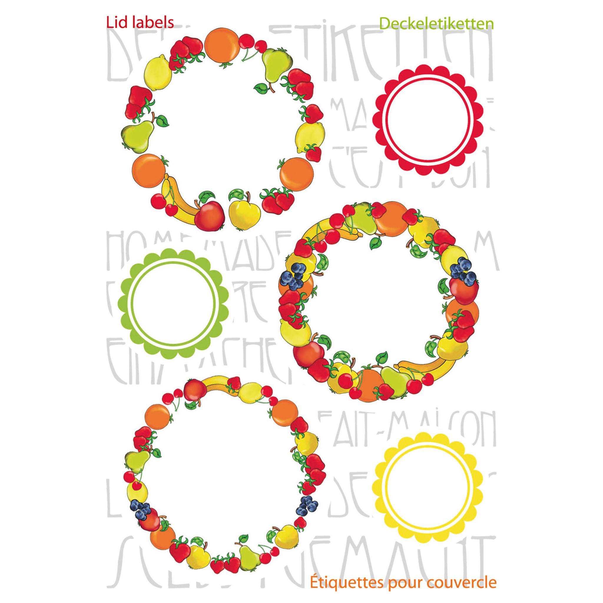 HERMA 15447, Mehrfarben, Kreis, Dauerhaft, Papier, 18 Stück(e), 6 Stück(e)