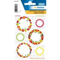 HERMA 15447, Mehrfarben, Kreis, Dauerhaft, Papier, 18 Stück(e), 6 Stück(e)