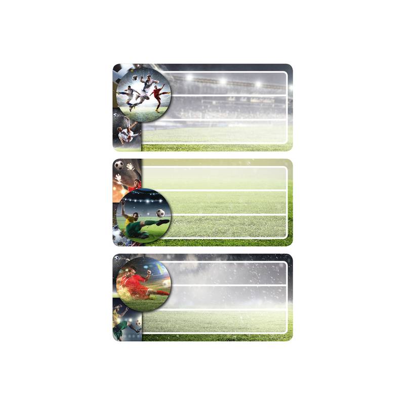 HERMA Buchetiketten "Football", beglimmert