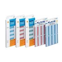 HERMA - Seidig - Weiß/Blau - 54 x 19 mm 16 Etikett(en) (2 Bogen x 8)