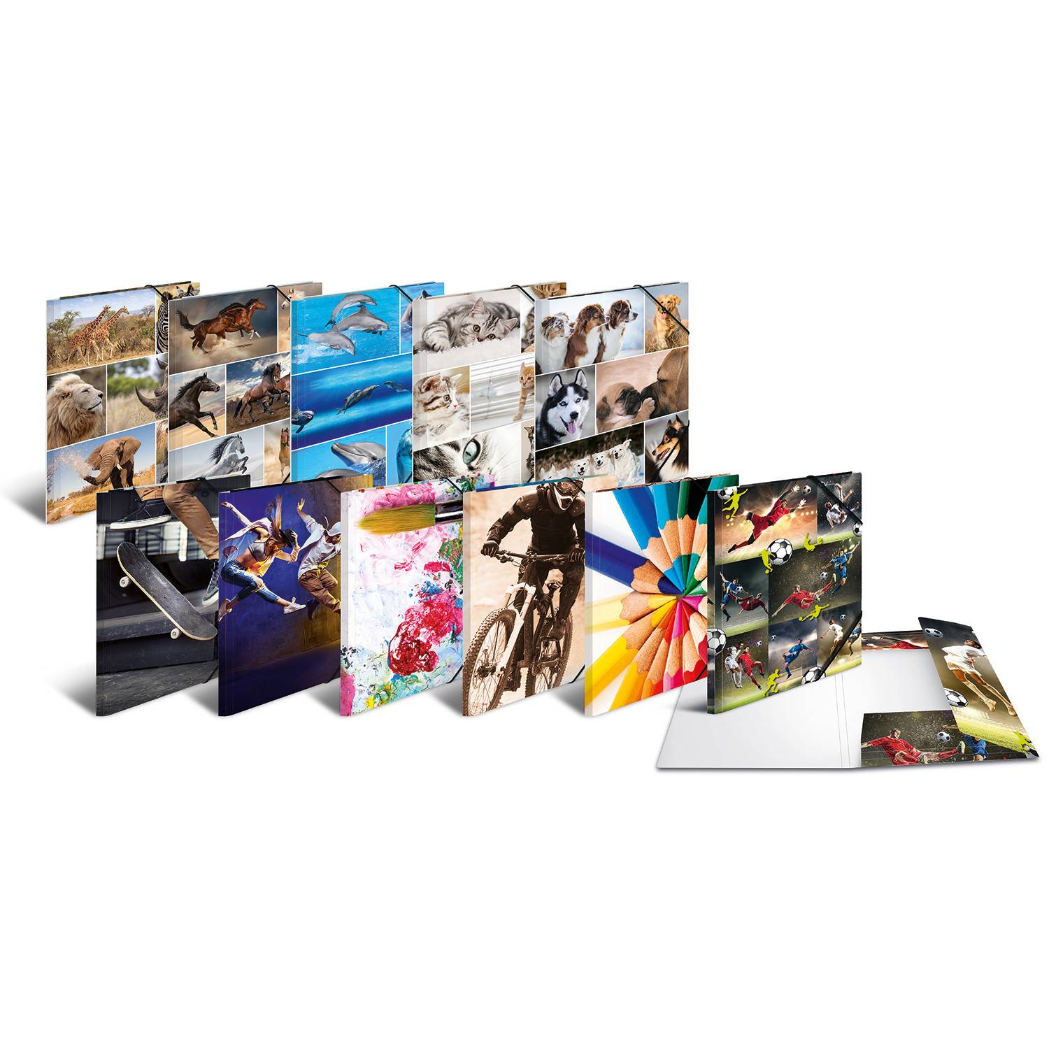 HERMA 19209, A4, Karton, Mehrfarben, Porträt, Gummiband, 1 Stück(e)