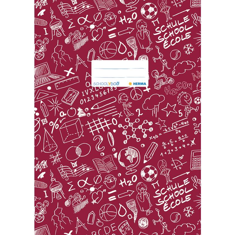 HERMA Heftschoner "Schoolydoo", DIN A4, aus PP, bordeaux