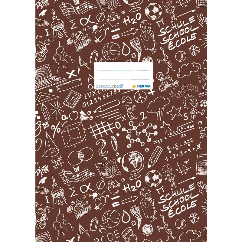 HERMA Heftschoner "Schoolydoo", DIN A4, aus PP, braun