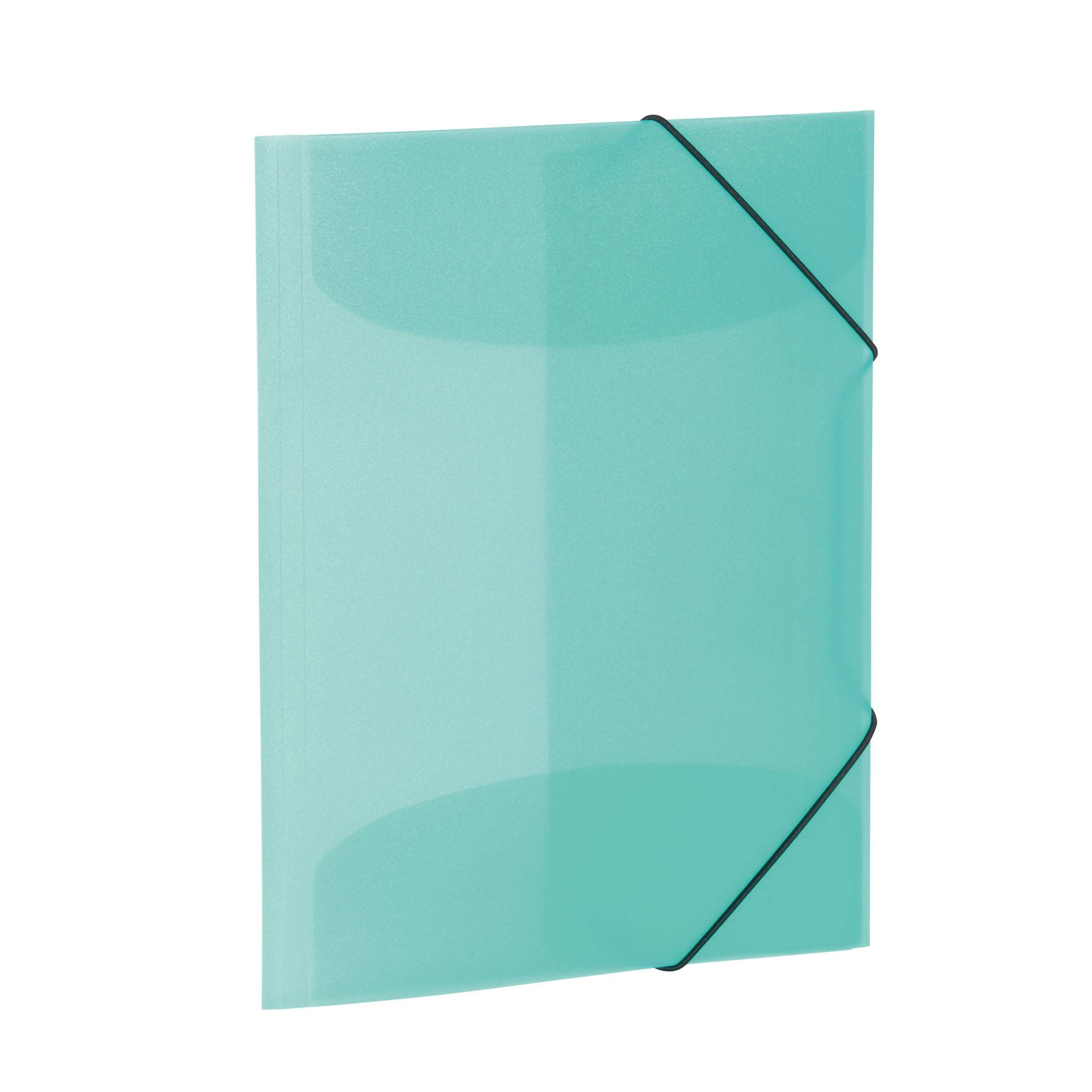 HERMA 19584, Konventioneller Dateiordner, A3, Polypropylen (PP), Türkis, Porträt, Gummiband