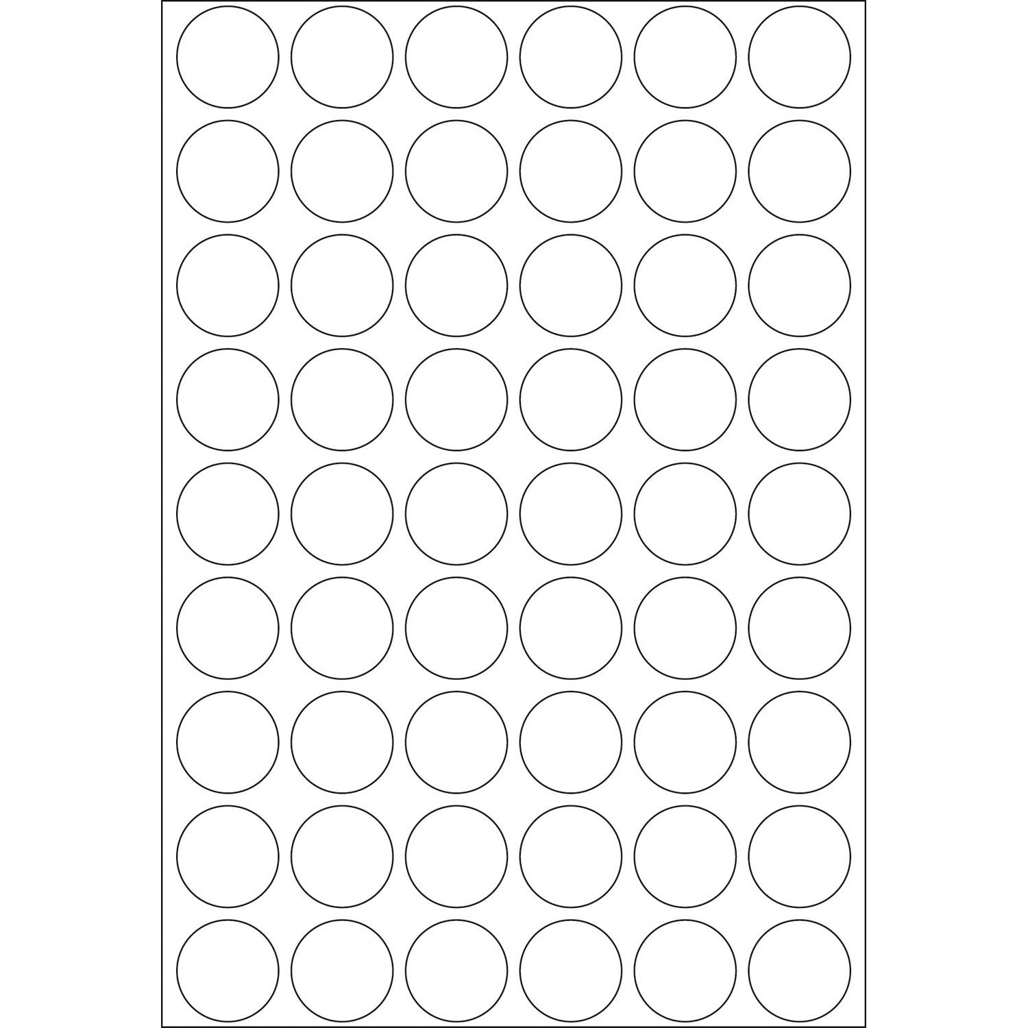 HERMA Vielzwecketiketten/Farbpunkte Ø 16 mm rund weiß Papier matt Handbeschriftung 1728 St., Weiß, Kreis, Zellulose, Papier, Deutschland, 16 mm, 16